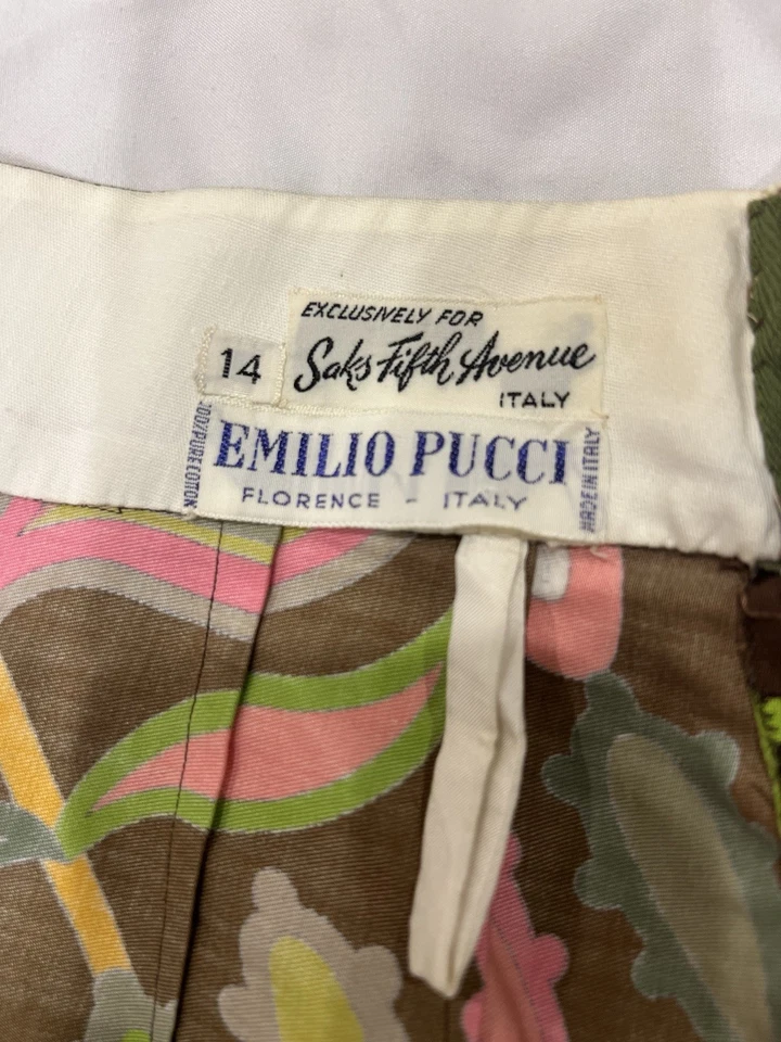 Vintage Emilio Pucci-Saks Fifth- A-Line Skirt – 1960s-Psychedelic Print - Image 3 of 3