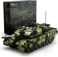  Leopard II A7 Tank, WW2 Military Tank Building Set for Adults, Collectible Army