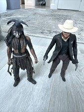 Genuine Neca Reel Toys The Lone Ranger and Tonto Action Figures 