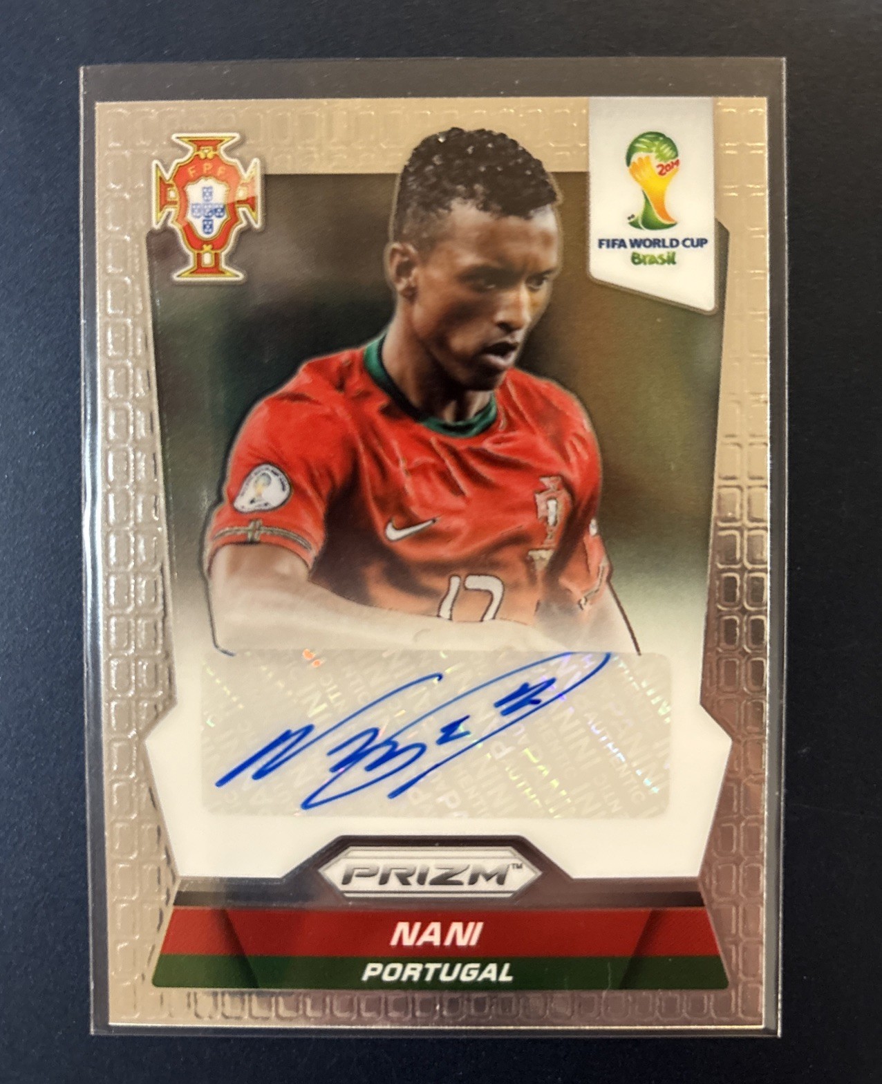 2014 Panini Prizm World Cup Signatures Nani #S-NA Auto