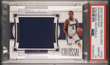 PSA 10 2022 National Treasures Panini Colossal Materials De'Aaron Fox /99 