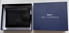 Wallet Men's Accessories: Paul Costelloe Collection Black Leather Wallet BNIB.