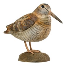 Wildlife Garden WG4450 DecoBird - Waldschnepfe - Handgeschnitzter Vogel aus Holz
