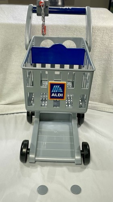 #ad #ad Aldi Kids Shopping Cart Quarter Slot 2023 Jakks Pacific With 2 Quarters $50.00
