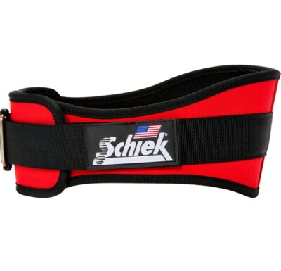 Schiek Size XS 24-28  Red Sports Weight Lifting Belt Model 2006 Nylon 6  Width