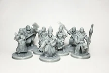 7pc Holy Order Set - 32mm Miniature - D&D Tabletop Gaming - EC3D