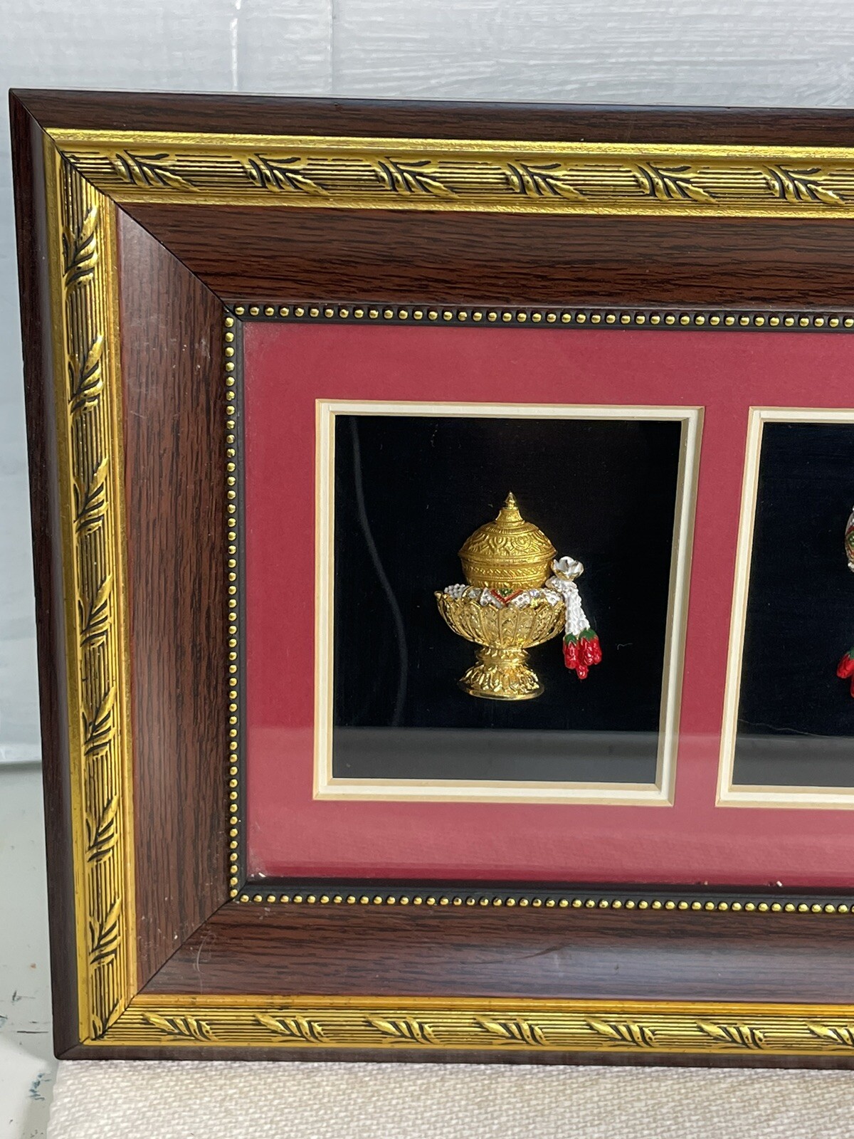 Benjarong Thailand Framed Art Home Decor Ritual Dhupur