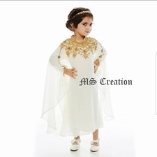 Sale Royal-Fashion Dubai Girls Kids Dress Abaya Moroccan caftan Party Jellabiya