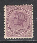 M16892 New Zealand 1898 SG238b - 2d deep purple/thin coarse toned paper.