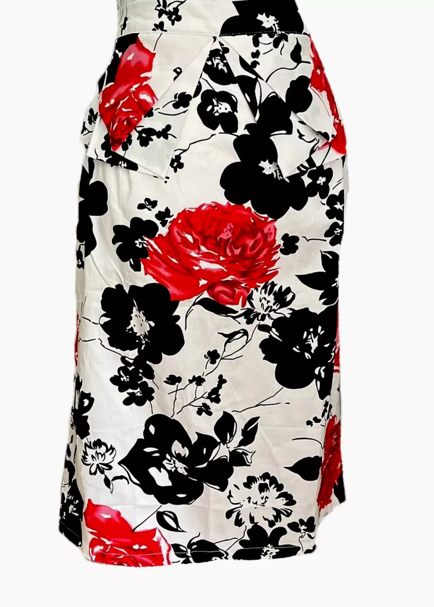 Floral pencil skirt clearance xl