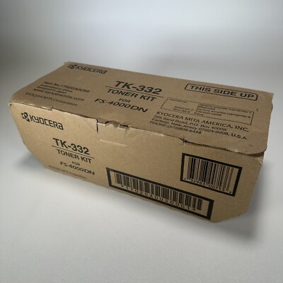 Genuine Kyocera Mita TK-332 Toner Kit BLACK for FS 4000DN Series Printer New