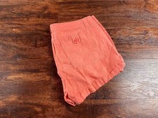 GAP Flat Front Red Casual Linen Shorts Women's Size 2