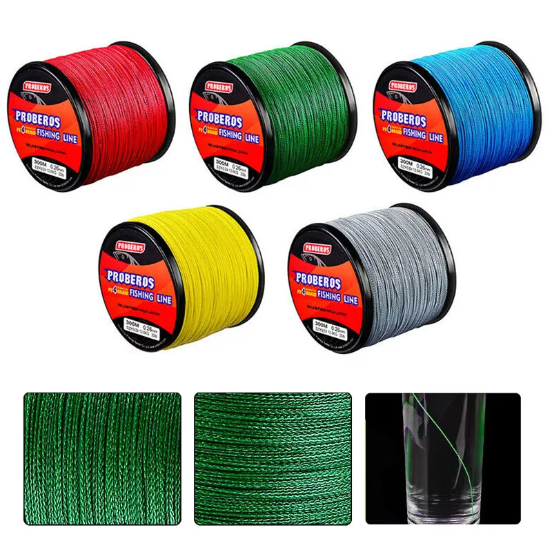 100M 300M PE Spectra Braided Fishing Line 4 Strands Super Strong