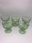 New ListingSet Of 5 Vintage Uranium Anchor Hocking “Circle Pattern” Sherbet Cups
