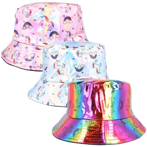 UNICORN BUCKET HATS Kids Party 