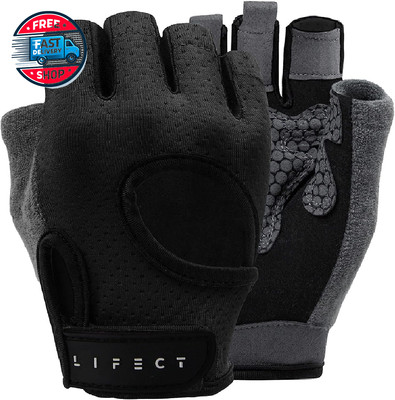 KANSOON Essential Breathable Workout Gloves, Weight Lifting Fingerless Gym Exer