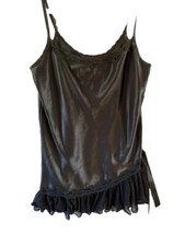 Victoria  s Secret Gold Label Chemise M Babydoll Slip Dress Assymetrical Lingerie