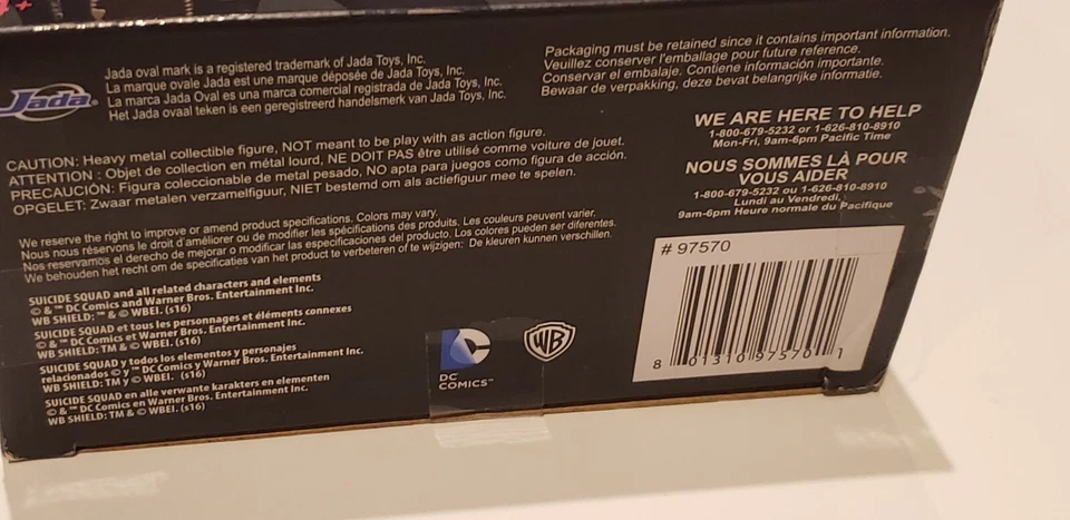 SUICIDE SQUAD KILLER CROC DC COMICS METALES FUNDIDO A PRESIÓN JUGUETES JADA Nuevo Envío Rápido Foto 4 de 4