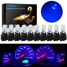10x Blue Dash Light W Pc74 Socket T5 37 74 2721 Instrument Gauge Cluster Bulbs