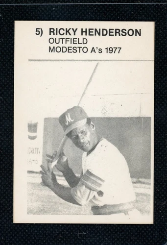 1977 Modesto’s A’s Team Set (22) W/ #5 Rickey (Ricky) Henderson XRC Near Mint - Picture 1 of 5