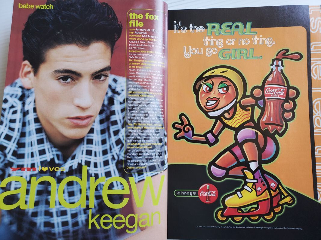 【希少】V magazine 創刊号1998 1998 YM Young & Modern magazine MASE Ian Somerhalder Jensen Ackles