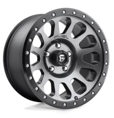 Fuel Vector D601 17x8.5 +7 Anthracite w/ Black Ring Wheel 6x139.7 6x5.5 (QTY 1)