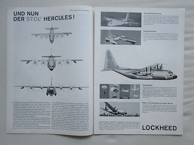 7/1960 PUB LOCKHEED C-130 HERCULES STOL AIRLIFTER USAF ORIGINAL DEUTSCHE ANZEIGE