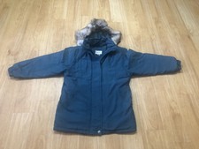 Jacqueline Ferrer Women Over Coat Small Winter Jacket Collared Detachable Hood