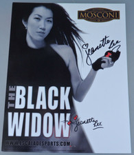 Autograph Jeanette Lee US pool player on large photo around 2015 (109307)