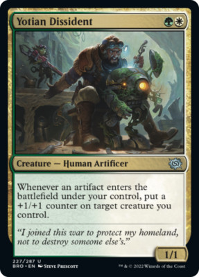 x1 Yotian Dissident BRO MTG 227/287 UNCOMMON M/NM 1x