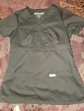 Greys Anatomy Womens Medical Scrub Top Xsmall Black 4153