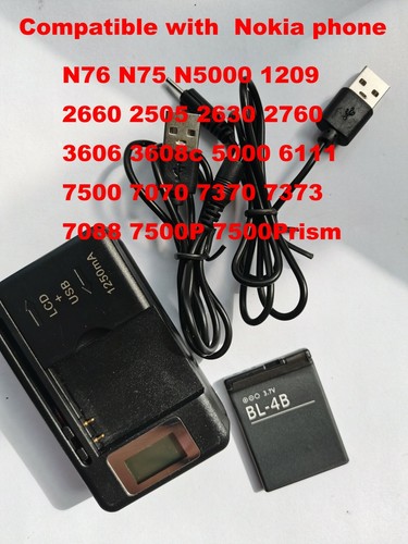 Batterie De Remplacement 750mAh BL-4B / BL-4BA Pour Nokia 2630 Et 2760