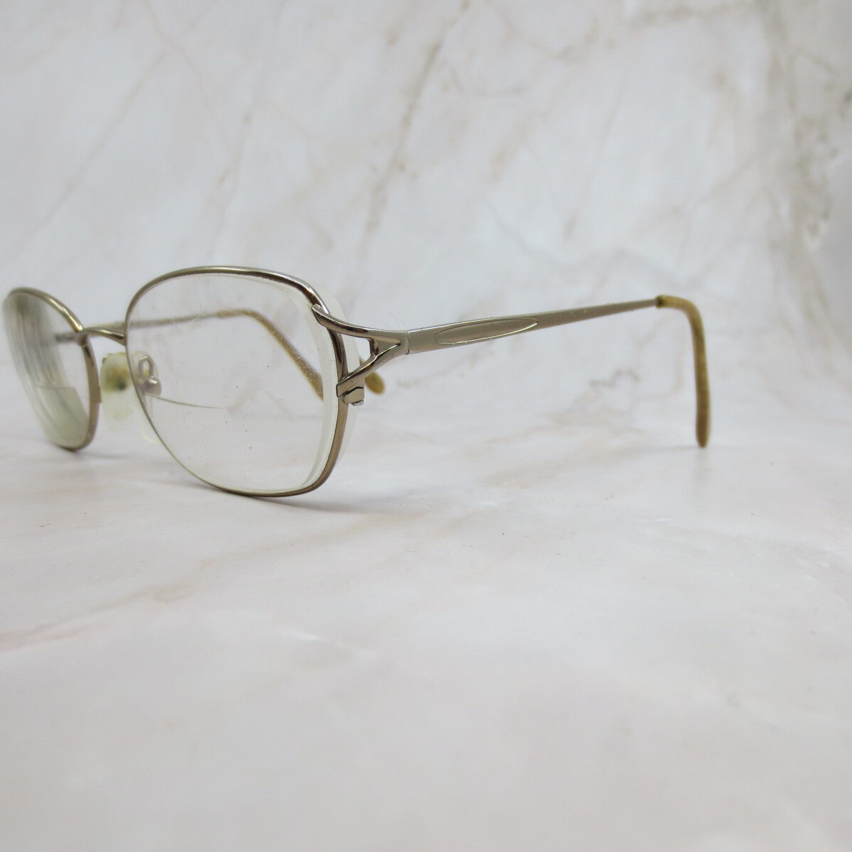 メガネ SAFILO Safilo - Mmi 0021 - fwm 17 nude Safilo Eyeglasses Frame Unisex Adults Gold Metal Oval Shape