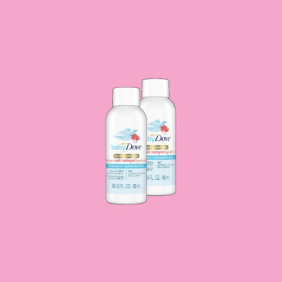 2x Baby Dove Body Wash Sensitive Skin - 1.8 fl oz - Rich Moisture New