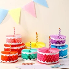 8 Pcs Rainbow Happy Birthday Centerpieces for Tables Colorful Birthday Party ...