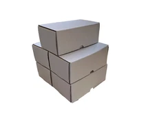(5x) 350 CT COUNT Corrugated Cardboard Storage Box-Sport Trading Card Boxes
