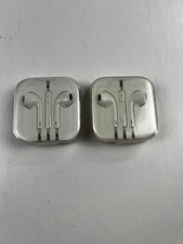 2 Pairs Apple iPhone 4 5 6 OEM Earbuds Headphones 3.5mm Authentic Earbuds NEW