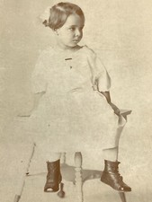 X3 Photograph 1900-1910's Girl Portrait