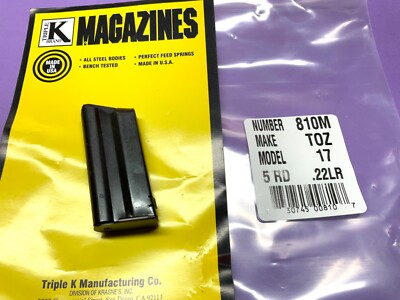 BRAND NEW Triple K - TOZ  17 &  18   - 5 RD .22 Lr RUSIAN RIFLE  MAG  MAGAZINE