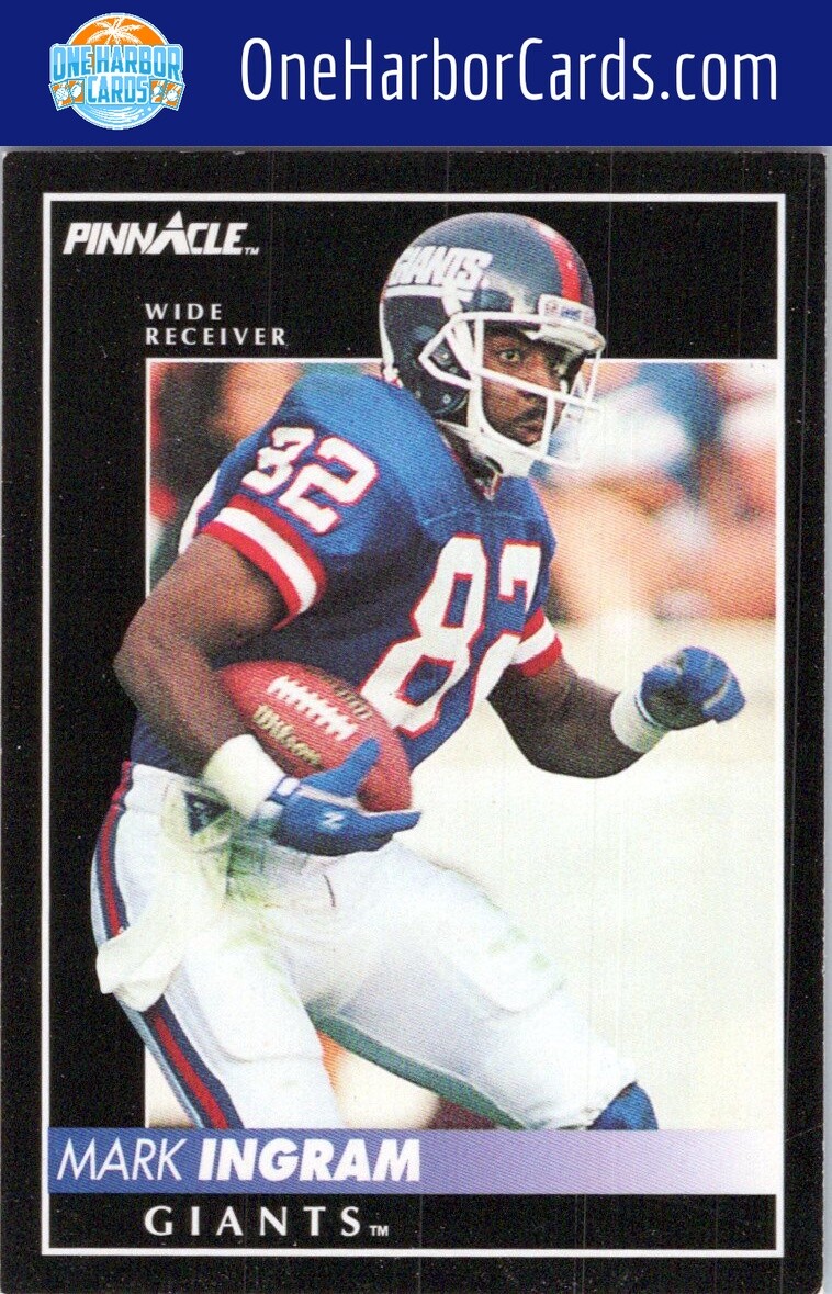 1992 Pinnacle New York Giants #84 Mark Ingram