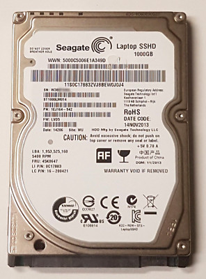 Seagate Laptop SSHD 1TB 5400RPM SATA III 2.5" ST1000LM014 Internal Hard Drive 763649042670 - Foto 2