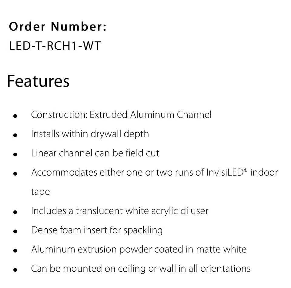 40- WAC Lighting 8’ LED Channels  - Image 3 of 4
