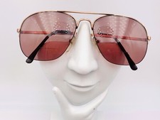 Vintage Harrison Bronze Metal Pilot Half-Rimmed Sunglasses FRAMES ONLY