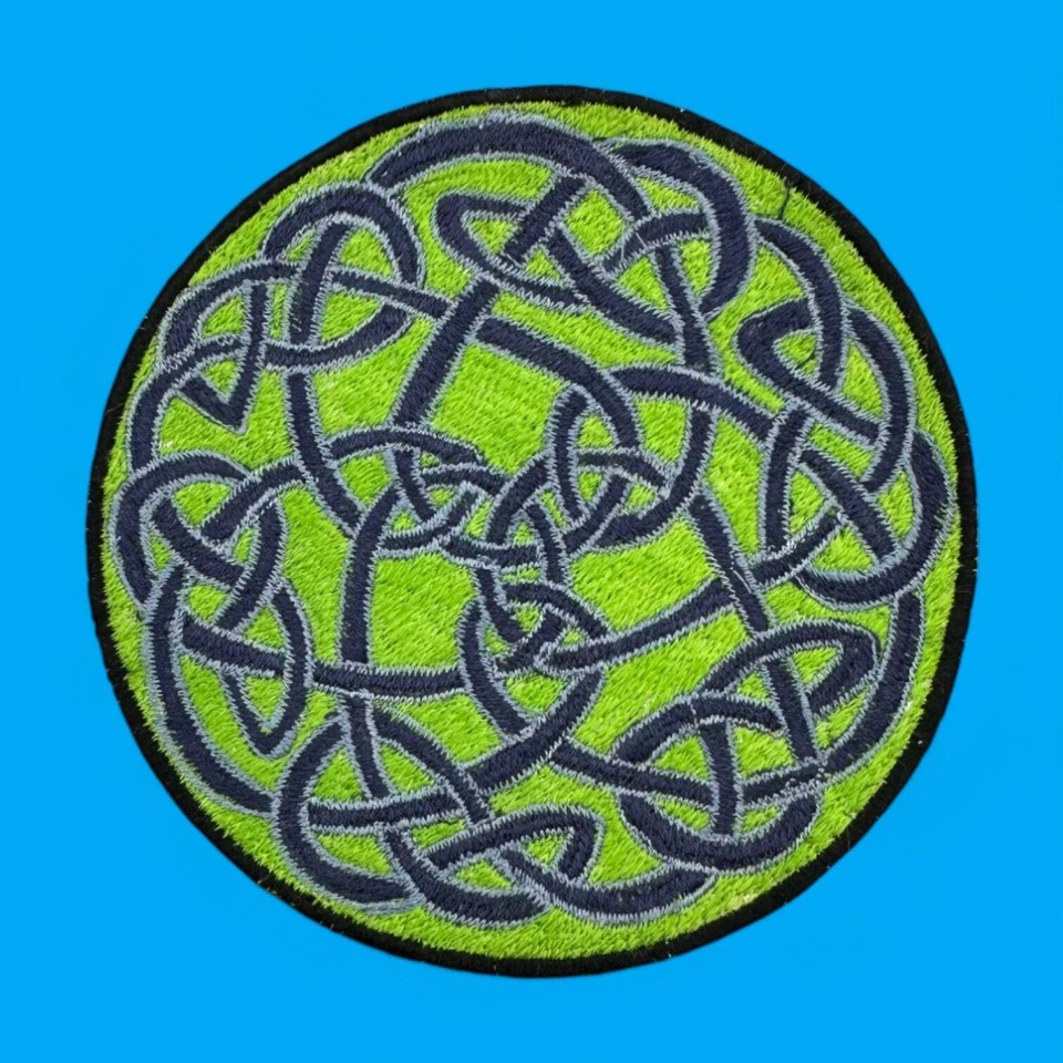 Embroidered Patch - Mystic Eyes or Celtic Knot - Color Variation] - Sew-On - Image 3 of 4