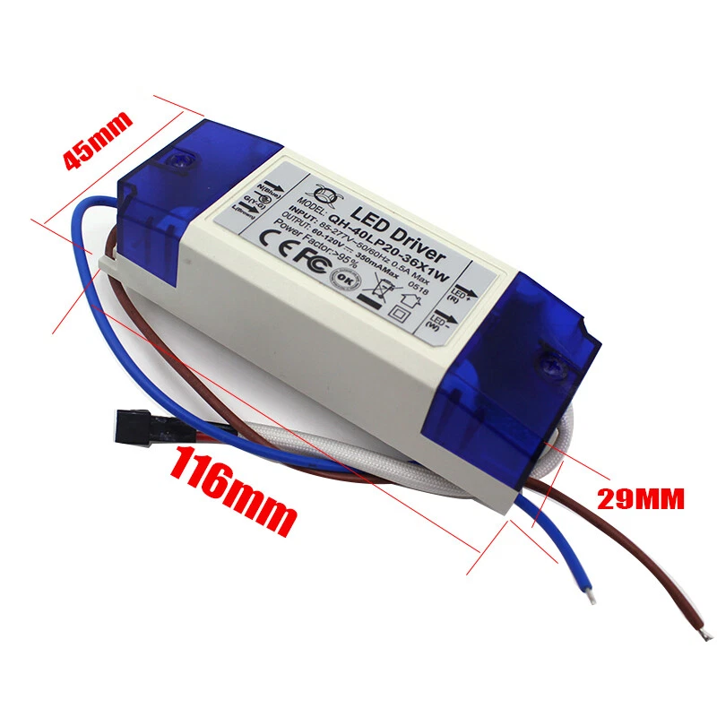 1x 20-36x1W LED Driver Power Supply Transformer Light F 1W High Power led chip - Image 4 of 4