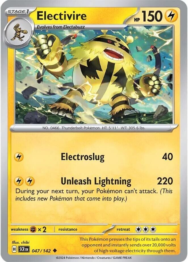 Pokémon TCG: Electivire 47/142 (Stellar Crown) Mint Condition
