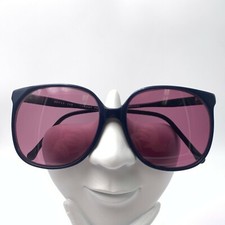 Vintage Sterling Optical Terry Blue Oval Sunglasses Hong Kong FRAMES ONLY
