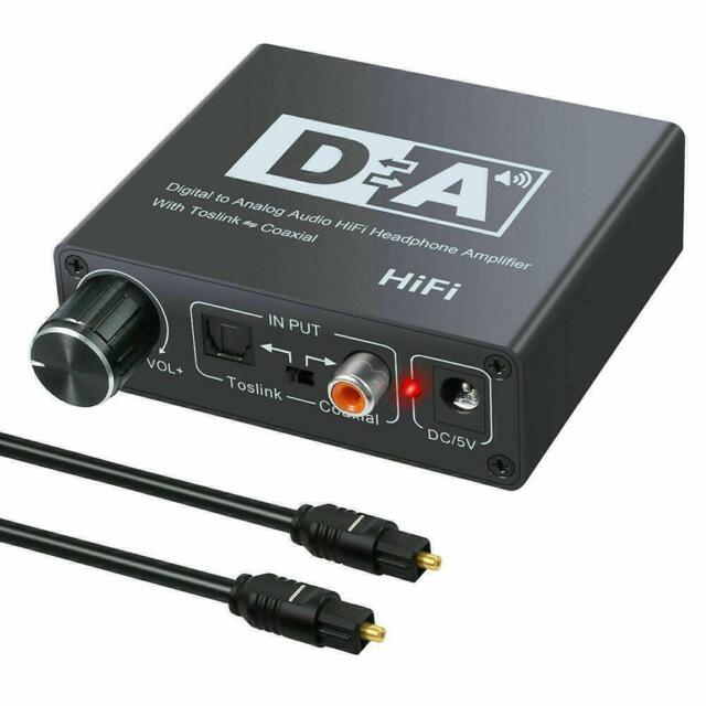 192KHz Digital-to-Analog Converter 3.5mm Jack RCA DAC Spdif Amplifier Decoder