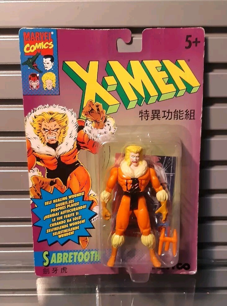 X Men Retro 90s vintage toy biz Marvel Comics Sabretooth figure