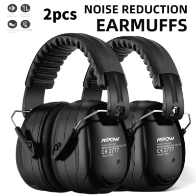 2 Stk Mpow Gehörschutz Kopfhörer Ohrenschützer Lärmschutz Kapselgehörschutz 34dB